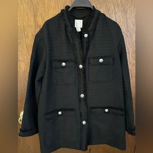 H&M jacket coat black